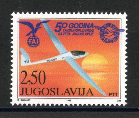 1998 - JUGOSLAVIA - FEDERAZIONE AERONAUTICA - NUOVO - LOTTO/35486