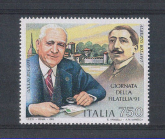 1991 - LOTTO/6974 - REPUBBLICA - GIORNATA FILATELIA