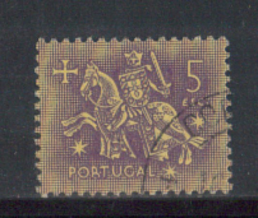 1953 - LOTTO/9745NU - PORTOGALLO - 5e. SIGILLO RE DENIS - USATO