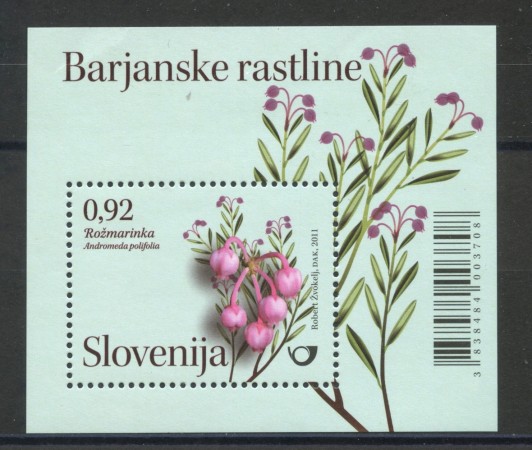 2011 - SLOVENIA - PIANTE DI PALUDE  FOGLIETTO - NUOVO - LOTTO/34475