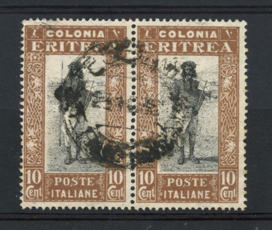1930 - LOTTO/17226 - ERITREA - 10 cent. PITTORICA - COPPIA USATI