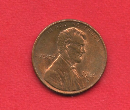 1986D - STATI UNITI - 1 CENT. LINCOLN - LOTTO/M26229
