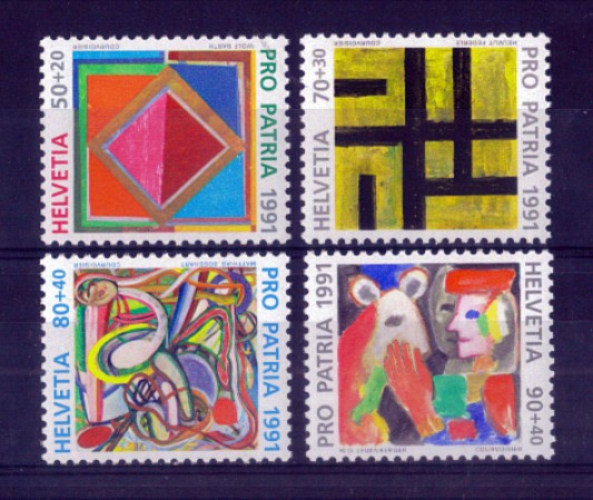 1991 - LOTTO/SVI1377CPN - SVIZZERA - PRO PATRIA 4v. - NUOVI
