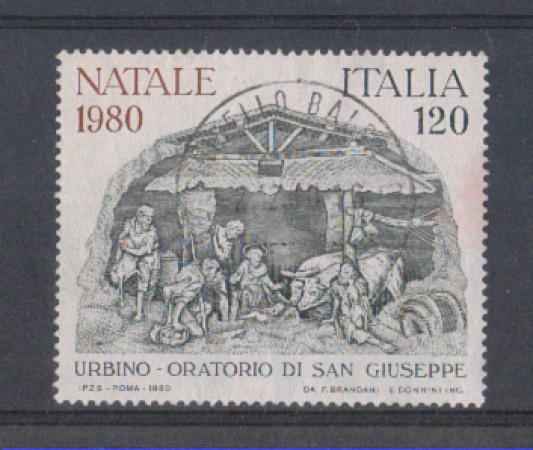 1980 - LOTTO/6731U - REPUBBLICA - NATALE - USATO