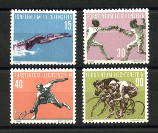 1958 - LIECHTENSTEIN - LOTTO/40942 - SPORT DIVERSI 4 v. - NUOVI