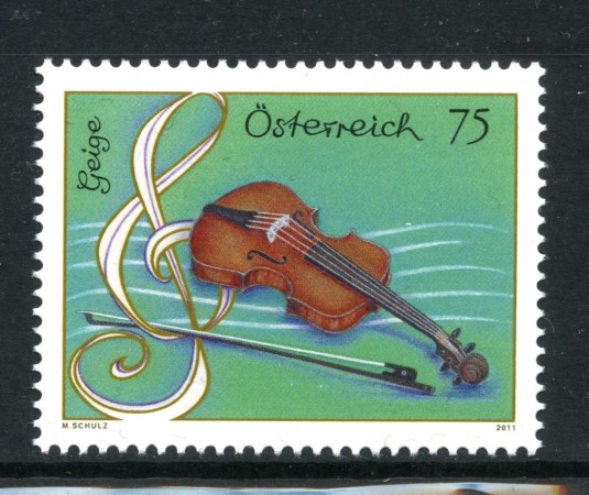 2011 - AUSTRIA - SRUMENTI MUSICALI VIOLINO - NUOVO - LOTTO/33561