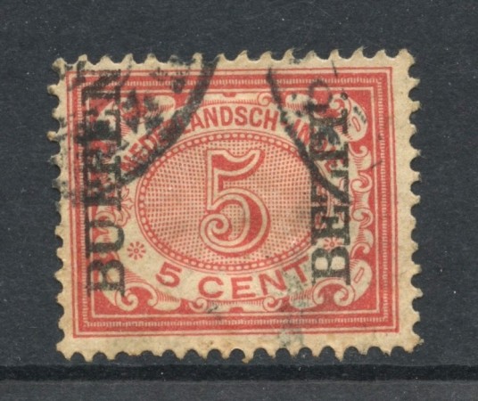 1908 - INDIE OLANDESI - 5c. ROSA  SOPRASTAMPATO BUITEN BEZIT - USATO - LOTTO/28800