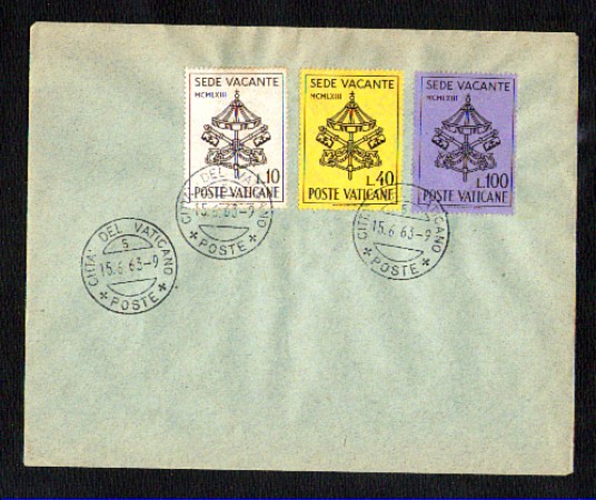 1963 - LOTTO/10724 - VATICANO - SEDE VACANTE - BUSTA FDC