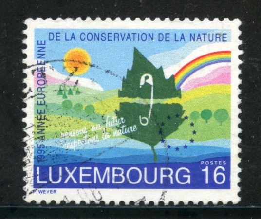 1995 - LUSSEMBURGO - 16 Fr. PROTEZIONE NATURA - USATO - LOTTO/29915