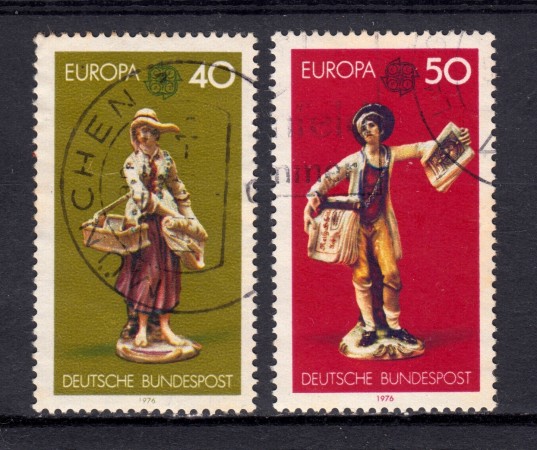 1976 - GERMANIA FEDERALE - EUROPA 2v. - USATI - LOTTO/31469U