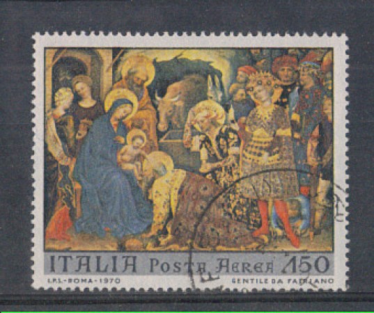 1970 - LOTTO/6538U - REPUBBLICA - 180 L. NATALE P/A  USATO