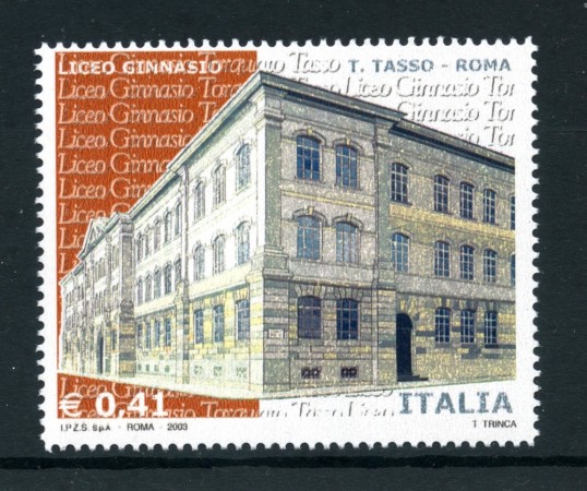 2003 - REPUBBLICA - LICEO TORQUATO TASSO ROMA - NUOVO - LOTTO/25542