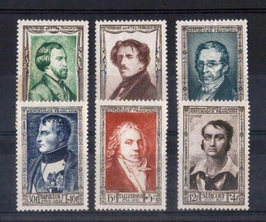 1951 - LOTTO/10861 - FRANCIA - CELEBRITA' 6v. NUOVI