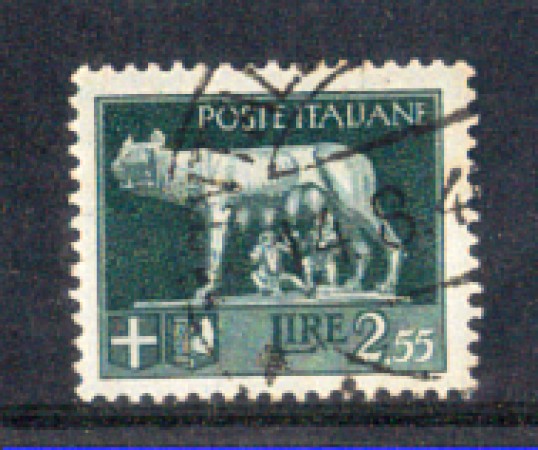 1929 - LOTTO/REG256U - REGNO - 2,55 LIRE IMPERIALE - USATO