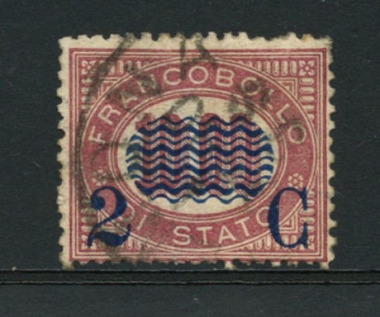 1878 - LOTTO/12724 - REGNO - 2c. su 10,00 LACCA - USATO
