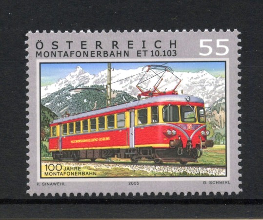 2005 - AUSTRIA - LOTTO/42058 - TRENI - NUOVO