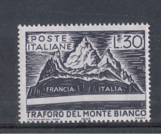 1965 - LOTTO/6439 - REPUBBLICA - TRAFORO MONTE BIANCO