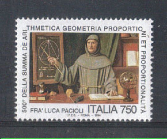 1994 - LOTTO/7035 - REPUBBLICA - FRA' LUCA PACIOLI