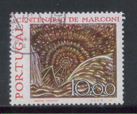 1974 - LOTTO/POR1219U - PORTOGALLO - 10e. MARCONI - USATO