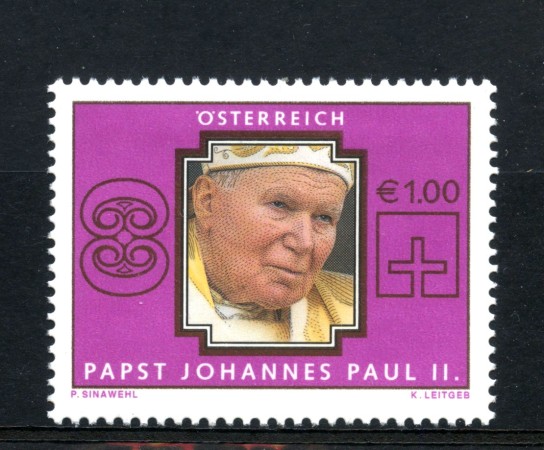 2005 - AUSTRIA - LOTTO/42022 - PAPA GIOVANNI PAOLO II° - NUOVO