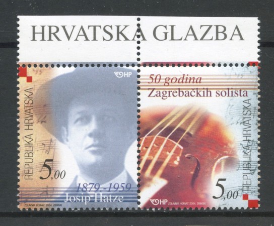 2004 - CROAZIA - MUSICA  JOSIP  HATZE 2v. - NUOVI - LOTTO/32963