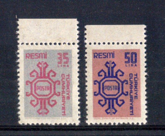1981 - LOTTO/9899 - TURCHIA - SERVIZIO  2v. - NUOVI