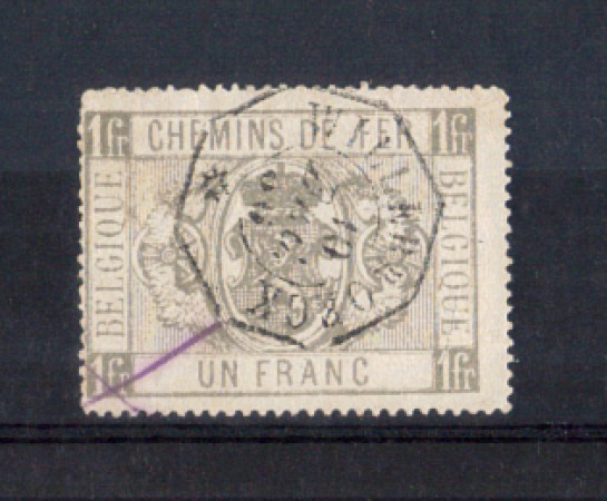 1879 - LOTTO/10854 - BELGIO - 1 Fr. PACCHI POSTALI - USATO