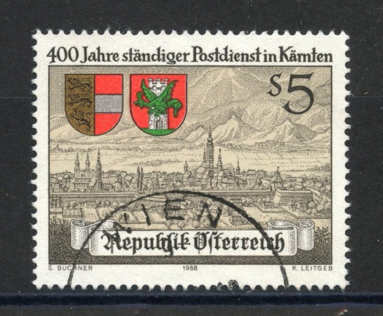 1988 - AUSTRIA - SERVIZIO POSTALE - USATO - LOTTO/39565