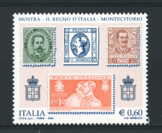 2006 - LOTTO/15177 - REPUBBLICA - MOSTRA FILATELICA REGNO D'ITALIA - NUOVO