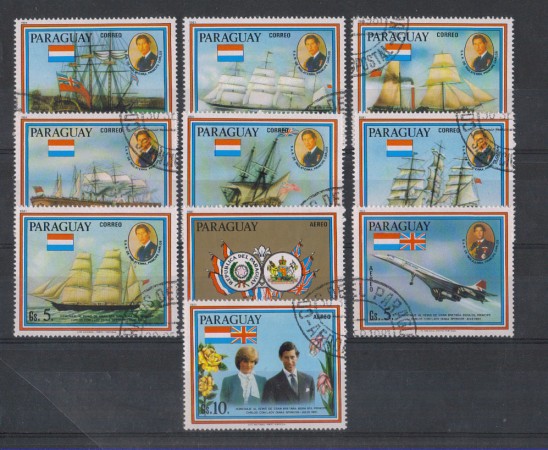 1981 - LOTTO/9881 - PARAGUAY - MATRIMONIO REALE - USATI
