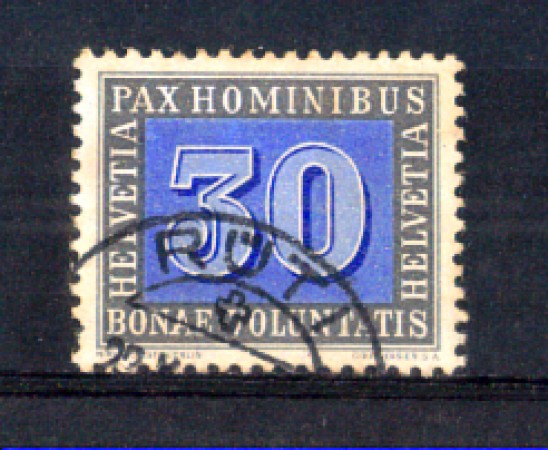 1945 - LOTTO/SVI408U - SVIZZERA - 30c. PAX - USATO
