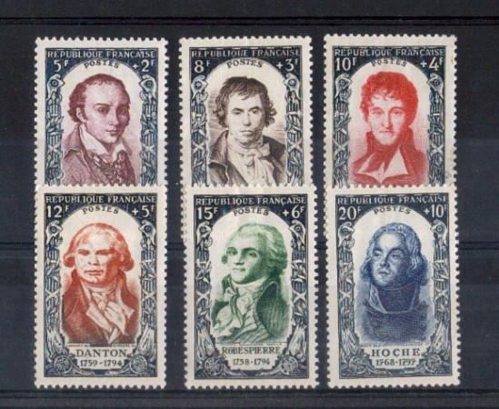 1950 - LOTTO/10860 - FRANCIA - CELEBRITA'  8v. NUOVI
