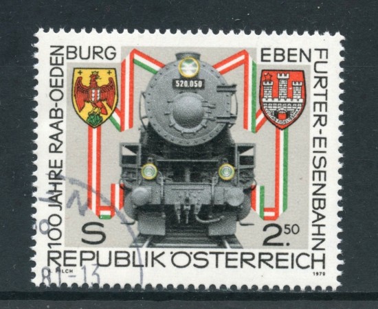 1979 - AUSTRIA - FERROVIA RAAB-OEDENBURG - USATO - LOTTO/28161