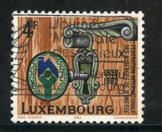 1982 - LUSSEMBURGO - 4 Fr. ASSOCIAZIONE OSTELLI - USATO - LOTTO/29926