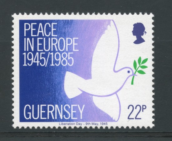 1985 - LOTTO/13413 - GURNSEY - PACE IN EUROPA 1v.
