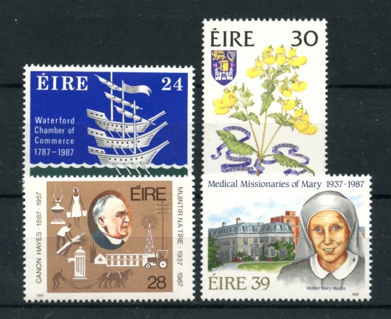 1987 - LOTTO/19451 - IRLANDA - ANNIVERSARI DIVERSI 4v. - NUOVI
