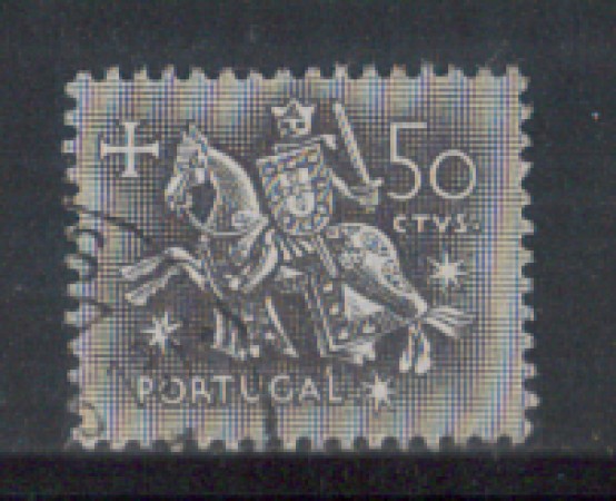1953 - LOTTO/9745DU - PORTOGALLO - 50c. SIGILLO RE DENIS - USATO