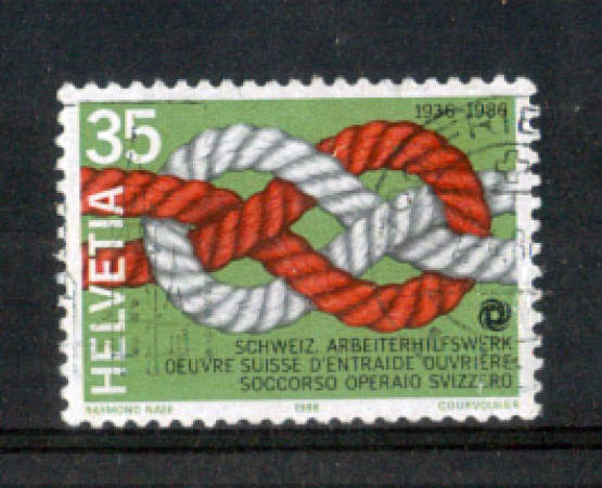 1986 - LOTTO/SVI1238U - SVIZZERA - 35c. SOCC. OPERAIO - USATO