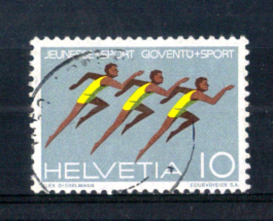 1971 - LOTTO/SVI872U - SVIZZERA - 10c. ATLETI - USATO