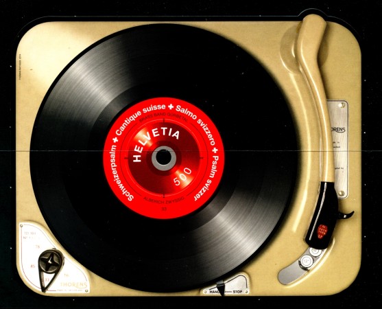 2014 - SVIZZERA - LOTTO/37862 - DISCO IN VINILE FOGLIETTO - NUOVO