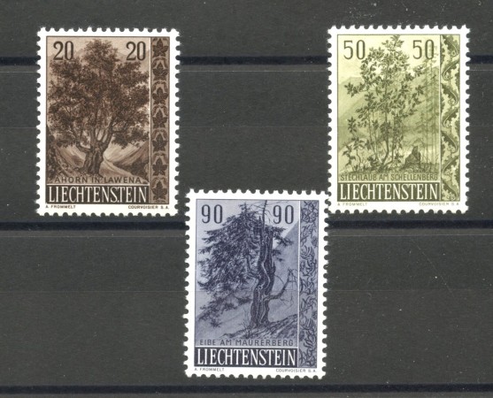 1959 - LIECHTENSTEIN - LOTTO/40945 - ALBERI E ARBUSTI 3 v. - NUOVI