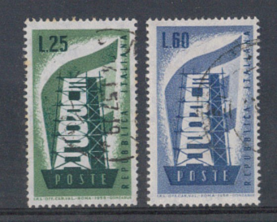 1956 - LOTTO/6306U - REPUBBLICA - EUROPA 2v. USATI