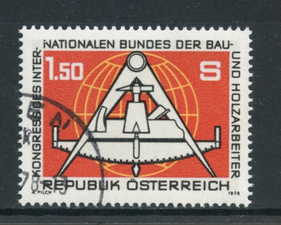 1978 - AUSTRIA - LAVORATORI EDILI - USATO - LOTTO/28108