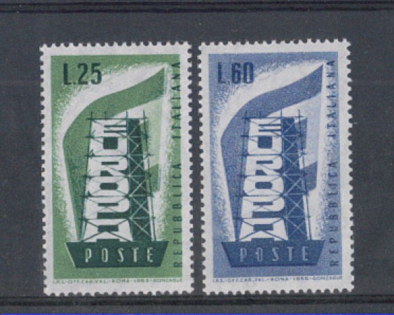 1956 - LOTTO/6306 - REPUBBLICA - EUROPA 2v.