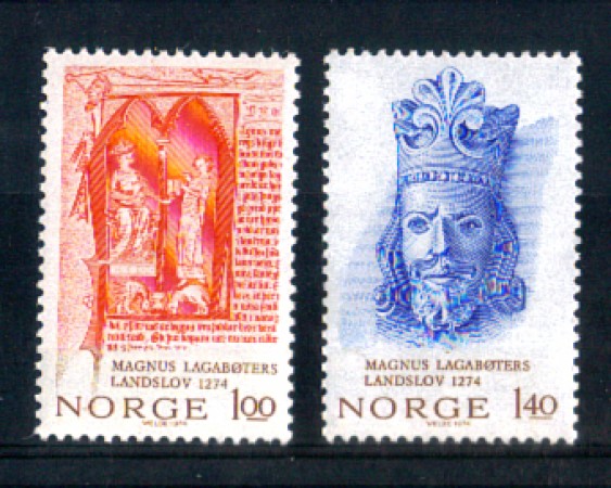 1974 - LOTTO/NORV640CPN - NORVEGIA - RE MAGNUS LAGABOTERS - NUOVI
