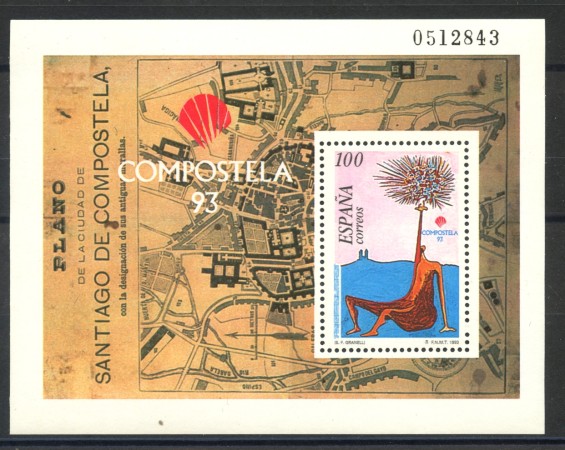 1993 - SPAGNA - ANNO SANTO - FOGLIETTO NUOVO - LOTTO/35766