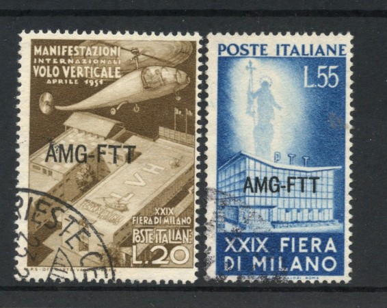 1951 - TRIESTE A - LOTTO/48259 - 29° FIERA DI MILANO 2v. - USATI