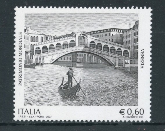 2007 - REPUBBLICA - VENEZIA PATRIMONIO UNESCO - NUOVO - LOTTO/25438