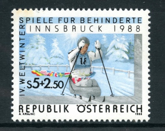 1988 - AUSTRIA - SPORT PER HANDICAPPATI - NUOVO - LOTTO/28042