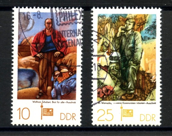 1977 - GERMANIA DDR - ESPOSIZIONE FILATELICA SOZPHILEX 2v.- USATI - LOTTO/36540
